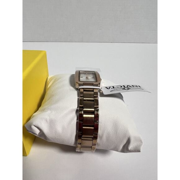 New Invicta Rose Gold Rectangular Watch – Sleek, Sophisticated & Timeles main image 4